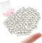 MKCYD Sterling Silver Beads for Jewelry Making,Genuine 925 Silver Smooth Round Ball Beads,Solid 925 Sterling Silver Spacer Beads for DIY Bracelet ...