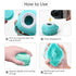 ELEGX Pet Grooming Bath Massage Brush with Soap and Shampoo Dispenser Soft Silicone Bristle for Long Short Haired Dogs Cats Shower (Grey+Blue+Mass...