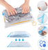 12 Pack Travel Compression Bags, 40x60cm + 35x50cm Medium Vacuum Bags for Travel, Space Saving Bags for Suitcases, Travel Essentials No Vacuum Nee...