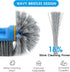 12.5'' Round End Pool Brush Head Cleaning Pool Wall & Tiles & Steps Sturdy Nylon Bristles, Pool Scrub Brushes,for Inground/above Ground Swimming P...