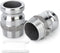 TAISHER 2PCS Global Type F Aluminum Cam & Groove Hose Fittings?1-1/2" Plug x 1-1/2" NPT Male...