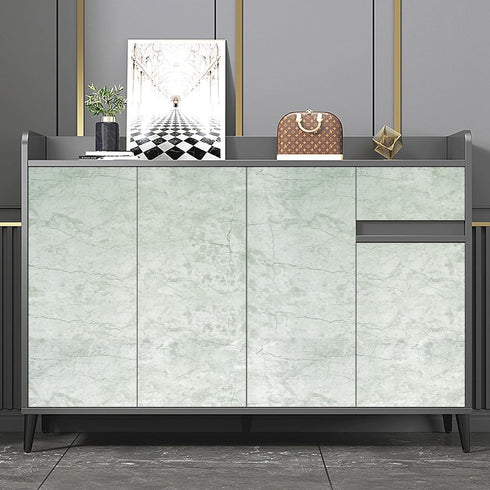 Green Contact Paper for Countertops,Green Marble Countertop Peel and Stick Waterproof Wallpaper,DIY Granite Vinyl Film for Kitchen Bathroom Desk T...