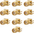 10Pcs SMA Female Jack Connector Brass PCB Clip Mount SMA Female Base...