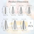 7 Pcs Piping Tips, Cake Piping Nozzles Kit Stainless Steel Piping Nozzles Tips Nozzles for Decoration DIY Icing Tool for Cream Cupcake Cookie Puff...