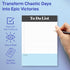 S&O Magnetic To Do List Notepad for Groceries, Task List & Schedule - Things To Do Notepad for Fridge - Daily To Do List Pad - Daily Checklist Not...