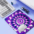 Computer Mouse Pad with Stitched Edge Comfortable Mouse Pads with Non-Slip Rubber Base, Purple, 8x10 inch...