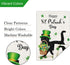 Louise Maelys Welcome St. Patrick's Day Garden Flag 12x18 Double Sided Vertical, Burlap Small Spring Black Cat Yard Flag Banner Shamrock Clover Si...