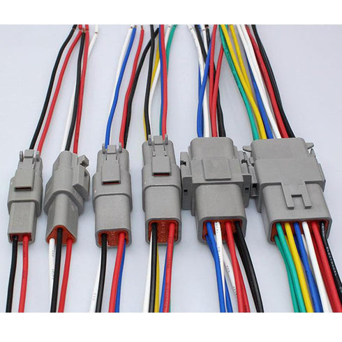 Deutsch DT 4 Pin Connector, 4 Way DT Automotive Waterproof Electrical Connector Male Female Plug Wiring Harness with 16AWG Cable Wire,for Car,Truc...