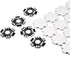CHANZON 25pcs 1W 3W 5W LED Heat Sink (8 pin White) Aluminum Base Plate Panel PCB Circuit Board Substrate 20mm Star DIY Heat Sink Cooling for RGBW ...