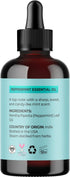 Peppermint Essential Oil for Diffuser Aromatherapy - 100% Pure Peppermint Oil for Hair Skin and Nails Plus Undiluted Refreshing Aromatherapy Essen...