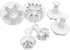 Clever Monster Snowflake Cookie Cutters Set of 6, Plunger Cutter Cake Decorating Supplies Fondant Molds Embossing Tool Snowflake Plunger Cake Cutt...