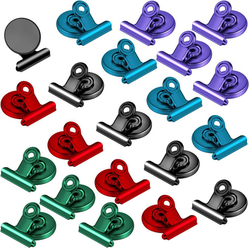 DIYSELF 20 Pack Magnetic Clips, Magnets Clips, Strong Refrigerator Magnets, Magnetic Clips Heavy Duty for Refrigerator, Classroom, Office, Kitchen...