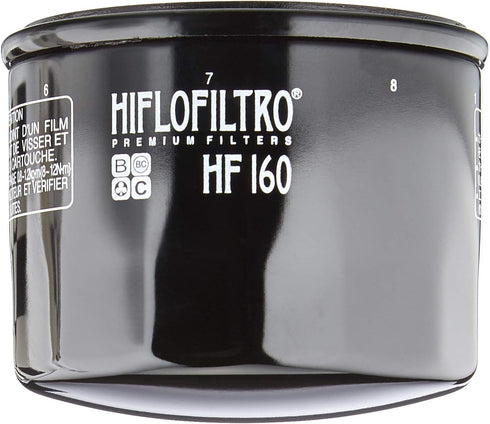 HiFloFiltro HF160 Black Standard Premium Oil Filter, Single...