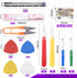 Swpeet 518Pcs Sewing Tools Kit, 10Pcs Professional Tailor's Chalk, 1Pcs Sliding Gauge and 4Pcs Seam Ripper with 500Pcs Quilting Sewing Pins and 2P...
