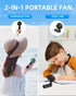 Portable Handheld Fan, Mini Desk Fan Foldable 2000mAh, 180° Ratotion, 3 Speeds, Ultra Quite, Up to 8H Long Use Time, Small Personal Cooling Fans M...
