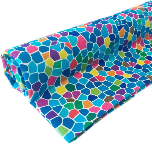 Cotton Fabric by The Yard for Quilting, Sewing DIY, Craft Projects & More (Pre-Cut 1 Yard, Blue 5009)...