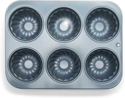 Fox Run Fluted Muffin Pan, 14 x 10.5 x 2 inches, Metallic...