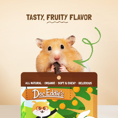 DOC EDDIE'S Vitamin C Bites - Small Animal Treats or Snack for Hamster, Guinea Pig, Rabbit, Chinchilla, Bunny, Gerbil, Mouse, Rat, Hedgehog, or Sq...