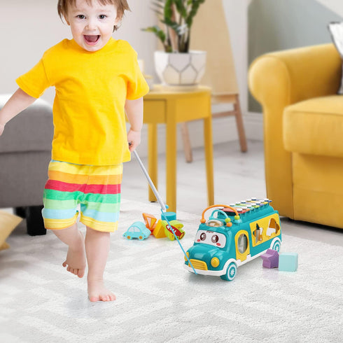 TOY Life Baby Toys 12-18 Months Baby Xylophone Toys Kids Xylophone Baby Toys 6 to 12 18 Months Toys Musical Instruments with Shape Sorter & Buildi...