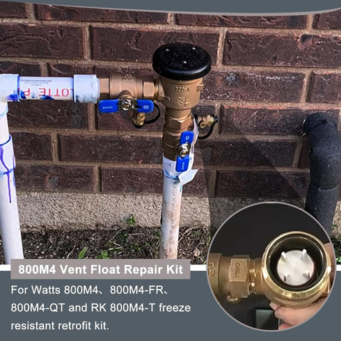 2 pack 800M4 Vent Float Repair Kit for Watts 1" 800QT Backflow Valve, Repalce 0887715 887715 RK 800M4-FR-V1 Pressure Vacuum Breaker...