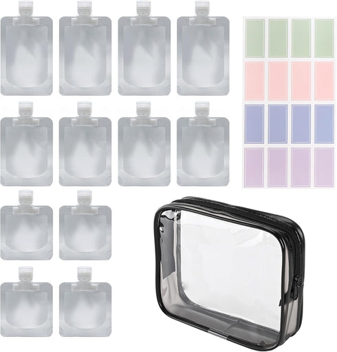 Travel Bottles Set for Toiletries, TSA Approved Travel Size Containers, Liquids Travel Bags for Shampoo and Conditioner,Leak Proof Travel Containe...