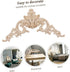 Garneck 4PCS Wood Carved Corner Onlay Applique Frame Unpainted Furniture Corner Applique Supplies Wall Cabinet Decor...