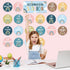 Boho Affirmation Station Bulletin Board Set Rainbow Positive Bulletin Board for Classroom Decorations Inspirational Motivational Accent Cutouts fo...