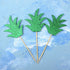 30pcs Pineapple Leaf Cake Toppers Cupcake Toppers Fruit Picks for Wedding Birthday Party Decor...