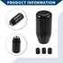 Shift Knob with 3 Adapter/Front Gear Shifter Knob for Automatic and Manual Vehicles/Durable Stick Shifter Lever Knob Resin 7cm / 1 Set Black...