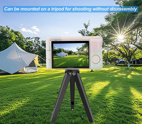 Pocoukate Camera Case for Sony ZV-1, ZV1 Camera Case Digital Camera Anti-Scratch Slim Fit Soft DSLR Camera Sleeve with Tempered Glass Protective S...