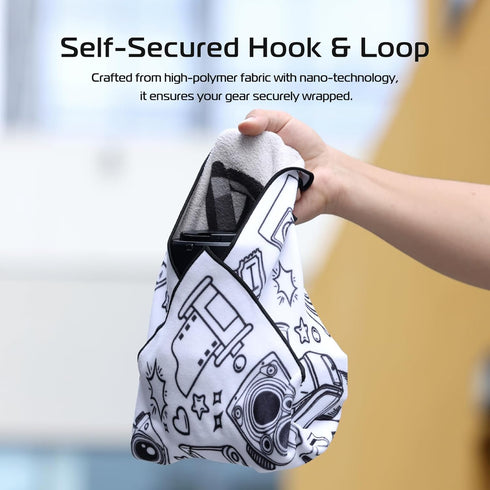 ULANZI Protective Wrap, Anti-scratch Lens Camera Wrap, Lens protector, Magic Self-Adhesive Cloth Protective Camera Wrapper for DSLR/Camera Lens/Ph...