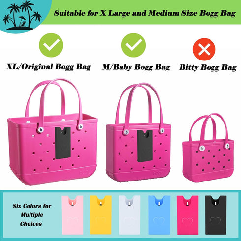 Phone Holder For Bogg Bag, Compatible with Simple Modern Bag & XL/Original Bogg Bag Accessories Insert, Universal ABS Plastic Cell Phone Case Hold...