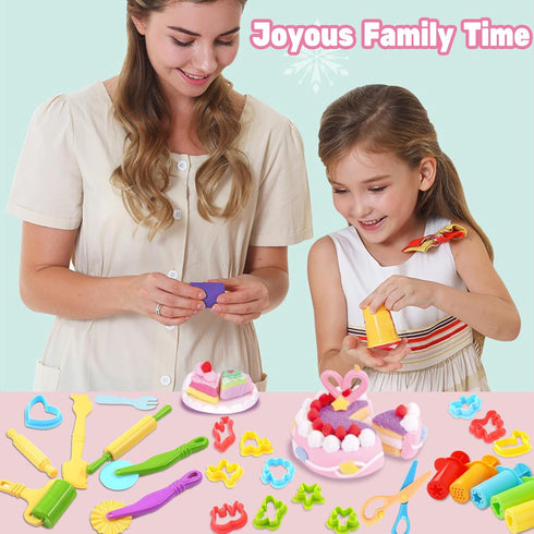 Playdough Tools for Kids, 24 Pieces Play Dough Tools Set with Rolling Pins,Playdough Cutters,Playdough Extruders,Scissor...