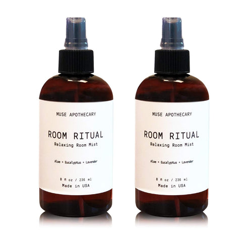 Room Ritual - Aromatic and Relaxing Room Mist, 8 oz, Infused with Natural Essential Oils - Aloe + Eucalyptus + Lavender, 2 Pack...