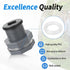 Bulkhead Adapter Fitting for Rain Barrels Spigot Connector, 4 PCS Garden Water Tank Hose Adapter Kit with Rain Barrel Overflow Spigot Plug and Hol...