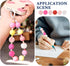 Beadthoven 15mm Silicone Beads 6 Colors Pink Red White Silicone Beads for Keychain Making Confetti Round Rubber Silicone Beads Kit for Pens Lanyar...