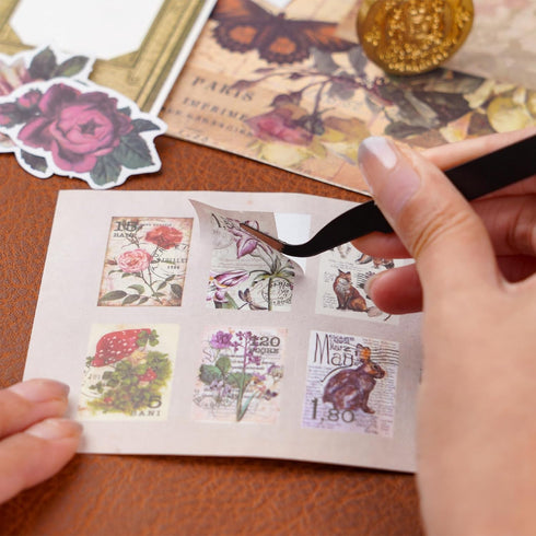 Funto Scrapbooking Kit (202 PCS), Vintage Collection-Rose Angel, Ideal Gift Box Packaging, Perfect for Bullet Scrapbooking Materials, Planner DIY ...