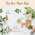GSSUSA 5.25x3.75x8 20Pcs White Paper Bags With Handles?Small Gift Bags for Shopping,Craft,GroceryParty,Retail,Lunch,Business,Wedding,Merchandise,B...