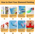 TISHIRON Diamond Art Painting Kits for Adults Floral Arts and Crafts for Beginners Flowers Leaves DIY Full Drill Diamond Art Kits Crystal Painting...