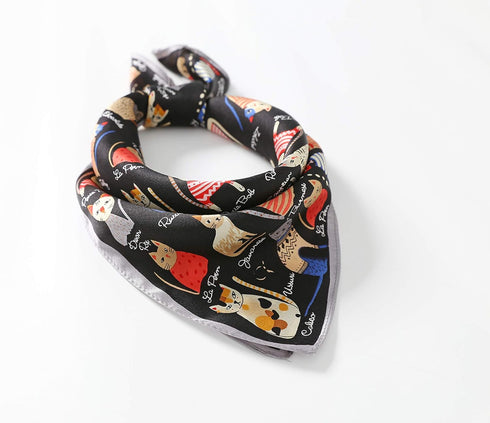 Jeelow 100% Silk Mulberry Scarf Small Square Scarves For Women Hair Bandana Neckerchief...