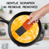 Pan Scraper - 5 Pcs Plastic Scraper Tool Set - Dish Scraper for Cast Iron - Non Scratch for Pot Cleaning Scraper - Non-Slip High Heat Resistant Ki...