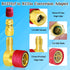 R1234yf to R134a Aadapter, 90 Degrees R134a to R1234yf Adapters, High/Low Pressure Side R1234yf Quick Couplers kit, R1234yf to R134a Conversion Ad...