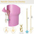 Stanley Cup Accessories Set Including 2 Pcs Straw Cover Cap for 9-10 mm Straws, 15 Pcs 3D Stickers, 2 Pcs Handle Charms, 1 Pcs Bling Silicone Boot...
