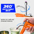 LcFun 2 Pack Waterproof Lighter, Torch Lighter, Electric Lighter USB-C Rechargeable, Windproof Refillable Butane Lighter, Flexible Neck Plasma Lig...