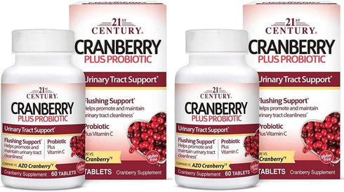 21st Century Cranberry Plus Probiotic Tablets,2 Count...