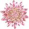 Rhinestone Sunflower Brooch Pin Red Pink Flower Brooch Stylish Crystal Brooch Elegant Clothing Hat Bag Accessories Jewerly for Women...