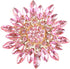 Rhinestone Sunflower Brooch Pin Red Pink Flower Brooch Stylish Crystal Brooch Elegant Clothing Hat Bag Accessories Jewerly for Women...