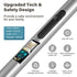 Electric Candle Lighter Long Pen Shape Windproof Pulse Arc Lighers USB Rechargeable for Candle Kitchen Fireplace Camping BBQ (Silver)...