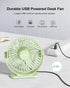 TriPole Small Desk Fan USB Powered Personal Fan Strong Airflow 3 Speeds Mini Fan 360°Rotation Portable Fan 5.1 Inch Quiet Table Fan for Home Offic...