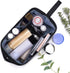 Travel Toiletry Bag for Men Women - Double Layer Waterproof Cosmetic Bag with Wet Dry Separation, Portable Shaving Dopp Kit Bathroom Hygiene Bags,...